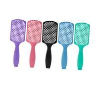 BESTYASH 5pièces Brosse à Cheveux De Massage Portable De Peigne De Démêlage Ergonomique Pour Salon Et Usage Domestique Convient Aux Cheveux Longs Et Épais