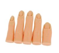 BESTYASH 5pièces Manchon Entraînement Pour Ongles Avec Doigts Gel Réalistes Modèle De Main Mobile Pour Pratique Du Nail Art Outil De Formation Sans Marque Spécifique
