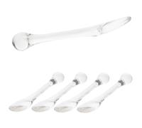 BESTYASH 5pièces Mini Eye Massage Spoons Transparent Facial Applicators for Eye Contour Massage Accessories