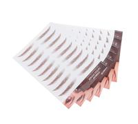 BESTYASH 6 feuilles Sourcils Autocollants Marron Étanches Stickers à Eau pour Look Naturel Faciles à Appliquer Pochoirs Sourcils Débutants Tenue Longue Durée