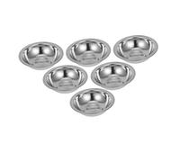 BESTYASH 6 Pièces Bol de masque à huile essentielle acier pendant la nuit spa inoxydable soin du visage bol à mélanger pour masque en métal bol en métal Silver
