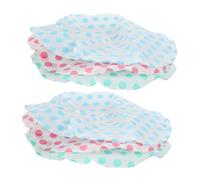 BESTYASH 6 Pièces bonnet de étanche bonnets de femme Bouchon de imperméable bonnet de bain bonnets de Peva pour femmes bonnets pour femmes noires demain