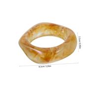 BESTYASH 6 Pièces Bracelets Acryliques Rétro Exagérés Manchettes Géométriques Irrégulières Larges pour Femmes Accessoires Créatifs pour Soirée et Usage