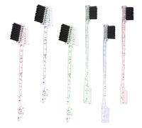 BESTYASH 6 pièces Brosse Sourcils Double Embout Brosse Taquiner et Peigne Bord Pour Hommes et Femmes Outil Durable pour Coiffage et Maquillage