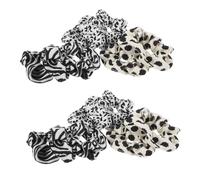 BESTYASH 6 Pièces Corde De Tête De Vache Fille Imprimé Vache De Vache Cordes Mignon Poils De Vache Duveteux Bandes Modèle Bandeau Cheveux En Tissu