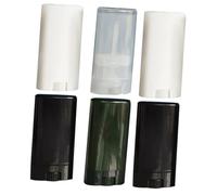 BESTYASH 6 Pièces Corps de tube d'antiperspirant contenants de brillant à lèvres tubes petit contenant de brillant à lèvres bouchon de rouge à lèvres vide Plastique Couleur Aléatoire