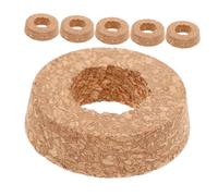 BESTYASH 6 Pièces Couvercles Liège pour Vases Verre Lot de Bouchons pour Plantes Hydroponiques avec Trou Central Bouchons de Remplacement pour Vases Verre Décoratifs et Gestion de Eau