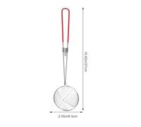 BESTYASH 6 pièces Cuillères à Écumoire Acier Inoxydable pour Bubble Tea Manches Longs Anti-chaleur Passoires pour Cuisine et Friture
