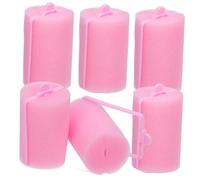 BESTYASH 6 Pièces Frange d'air éponge eponge endormis rouleaux éponge pour les cheveux curracles de cheveux endormis pinces à rouleaux de cheveux rose