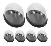 BESTYASH 6 Pièces Mini Cloche Dome Transparent Plastique Couvercle Clair Protecteur Anti-poussière pour DIY Terrarium Plantes Décoration de Tabletop Micro Paysage Présentoir