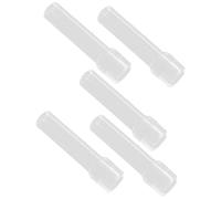 BESTYASH 6 pièces Set de Pailles Silicone Transparentes pour Gobelets à Boire Réutilisables pour Pailles à Smoothies et Bouteilles de Rechange Lavables