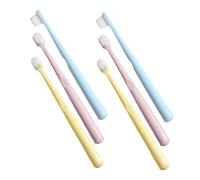 BESTYASH 6 Pièces Set Dents Ergonomiques pour Garçon Fille Brossettes Souples Compactes Parfaites pour Voyage Usage pour Hygiène Tout