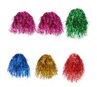 BESTYASH 6pièces Perruques Et Guirlandes Métalliques Brillantes Pour Cosplay Fêtes Carnaval Et Halloween Perruques De Cheveux Colorées Pour Femmes Hommes Garçon Fille