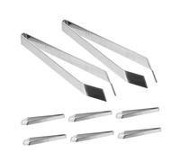 BESTYASH 8 Pièces Bouteille de cheveux de cuisine pincettes alimentaires Chef Tweezers pince polyvalente outil pour enlever arêtes de poisson pincerie à souder Acier inoxydable
