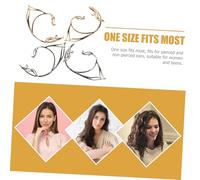 BESTYASH 8 Pièces Elf Ear Clip Earrings For Women Non Piercing Lightweight Alloy Fairy Jewelry Retro Style Accessories For Renaissance Party Wedding