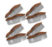 BESTYASH 8pièces Lot de Peignes à Cheveux Peigne à Frange et Chignon Banane Dents Lisses pour Cheveux Fins et Épais