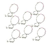 BESTYASH 8pièces Serre-tête Fleuri pour Mariage Couronnes de Fleurs pour Femmes Accessoires de Coiffure de Mariée pour Séances Photos