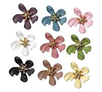 BESTYASH 9 Pièces Décoration Des Ongles Charmes D'ongles 3d Accessoires Goujons D'art D'ongle Clou Charmes D'art D'ongle Décoration D'ongles De Fleurs Autocollants Métal Couleur Aléatoire