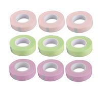 BESTYASH 9rouleaux Ruban Adhésif pour Greffes de Cils Ruban Non Tissé pour Extensions de Cils Patchs pour Contour des Yeux