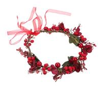 BESTYASH Accessoire de Coiffure de Noël Couronne Chic avec Baies Réalistes Décoration pour Cheveux de Mariée et Fille