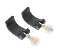 BESTYASH Accessoires pour Bâtons d'escalade en Nylon Noir, Clip de Verrouillage Portable Compatible Large pour Randonnée et Trekking en Plein Air