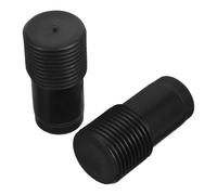 BESTYASH Adaptateur de Poignée Filetée Française 2pcs pour Balai et Perche Télescopique, Embout en Plastique Noir Multifonction Compatible Tiges Droites