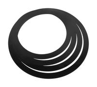 BESTYASH Anneaux Sourdine Batterie Lot 4 Ceintures Élastiques Noires Tailles 10/12/14/16 Pouces pour Caisse Claire et Percussions en Studio