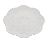 BESTYASH Assiette Céramique Décorative pour Desserts et Steaks Petite Assiette Ronde à Relief Résistante et Polyvalente pour Buffet Goûter et Dîner