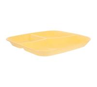 BESTYASH Assiette Compartimentée Réutilisable à Sections Plateau de Service Séparé Résistant Chaleur Assiette Portion Contrôlée pour Apéritifs Fruits et Snacks Usage Domestique