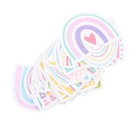 BESTYASH Autocollants Décoratifs Nuage Arc-en-ciel 100 Pcs, Style Graffiti Coloré, pour Décoration Chambre Garçon et Filles, Carnets, Ordinateurs Portables et Fêtes D'anniversaire,