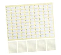 BESTYASH Autocollants Double Face Pour Ongles Français 6 Feuilles Transparentes Ovales Adhésifs Pratiques Pour Extensions De Nail Art Professionnel