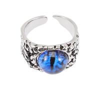 BESTYASH Bague Oeil Maléfique Ajustable Alliage Pour Femme Et Homme Anneau Ouvert Gothique Foncé Bijou Unique Et Élégant