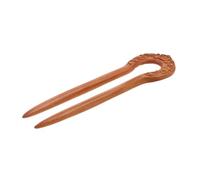 BESTYASH Baguettes à Cheveux Bois de Pêcher U Forme Vintage Épingle Traditionnelle Chinoise Ancienne Fourche Double pour Chignon Accessoire Léger et Naturel pour Femmes