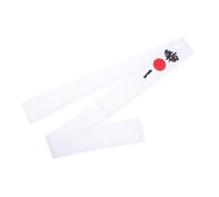 BESTYASH Bandeau de Karaté Réutilisable en Coton Blanc, Accessoire Sûr et Absorbant pour Exercices et Lavage du Visage, Style Japonerie Créatif pour Costume de Chef Sushi