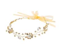 BESTYASH Bandeau De Mariage Cristal Doré Accessoire Élégant Pour Mariée Et Demoiselle Honneur Coiffe Unique Et Créative Pour Célébrations Spéciales