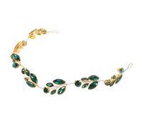 BESTYASH Bandeau de Mariage Vert Brillant pour Mariée Accessoire Cheveux Femme Décoratif Coiffure Élégante pour Cérémonie et Fête Serrage-Tête Délicat et Lumineux