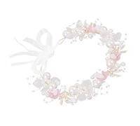 BESTYASH Bandeau Garçon Fille Fille Perles et Couronne Fleurs pour Mariage Fête Accessoire