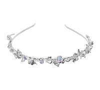 BESTYASH Bandeau Métallique avec pour Mariage Accessoire Élégant pour Bride Diadème Étincelant Argenté