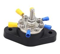 BESTYASH Barre Bus Distribution Électrique 8 Voies pour Voiture 48V Goujons Alimentation et Fixation Vis M5*20 Adaptée au Secteur Automobile