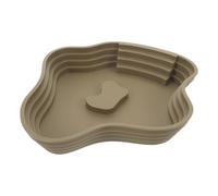 BESTYASH Bassin de Baignade pour Tortues Grand Format en Plastique, Abreuvoir Rampe Antidérapante, Bassin Profond pour Reptiles Terrestres, Adapté pour Lézards, Serpents et Tortues Habitat