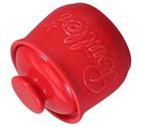 BESTYASH Beurrier en Céramique avec Couvercle Hermétique Pot à Beurre Rouge 1 Pièce Conservation Fraîcheur Beurre Fromage et Margarine Cuisine Maison et Rangement Pratique