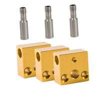 BESTYASH Bloc Chauffant Aluminium pour Imprimante Tube de Gorge Acier Inoxydable Compatible Ender S et - S Accessoire de Remplacement pour Extrudeur