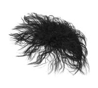 BESTYASH Bloc De Remplacement De Pince à Cheveux Frange Bouclée Fausse Frange Toupee Pour Les Femmes Cheveux Bouclés Fibre Chimique Black