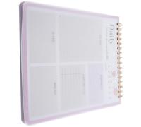 BESTYASH Bloc-notes de Planification Horaire en Papier Rose, Organisateur Quotidien Simple et Pratique pour Étude et Gestion du Temps à L'école