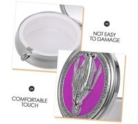 BESTYASH Boîte à Chapelet Métal Élégante pour Bijoux Religieux pour Anneaux Souvenir de Prière Cadeau Baptême et Communion