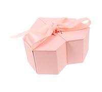 BESTYASH Boîte à Forme De Cœur Avec Couvercle Pour Mariage Saint-valentin Anniversaire Boîte Carton Rose Avec Ruban Coffret De Romantique Pour Événements Spéciaux