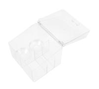 BESTYASH boîte à Oeufs beauté étui à houppette Cas de Stockage d'oeufs de beauté Case de beauté éponge étui à cosmétiques Étui de Maquillage Cotons démaquillants Plastique Transparent