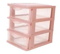 BESTYASH Boîte Boîte De Rangement à Tiroir Organisateurs Organisateur De Tiroir De Maquillage Trois Organiseur De Dossiers Pour Bureau Étui à Cosmétiques Tiroirs De Rangement Rose Pp