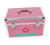 BESTYASH Boîte De Portable Aluminium Organisateur Réutilisable Capacité pour Maison Et Voyage Trousse De Médecine Pratique avec Design Ergonomique