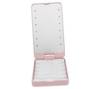 BESTYASH boîte de rangement pour les cils coincements case de cils miroir de maquillage cas de miroir de cils organisateur de cils porte-cils rangement des cils porte-étui à cils abdos Doré